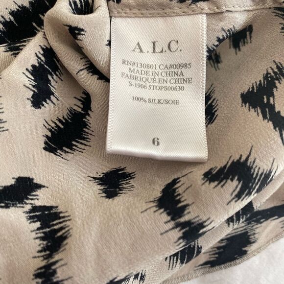 A.L.C. Leopard Ella Top Size 6 - Picture 7 of 7